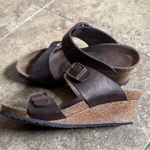 Birkenstock Dark Brown Women's Wedge Sandals